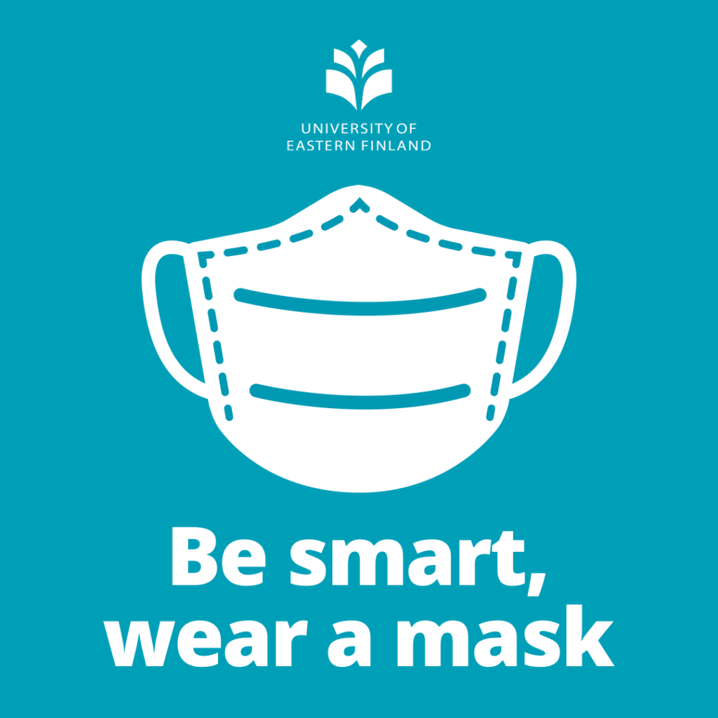 Face mask with text Ne smart, wear a mask